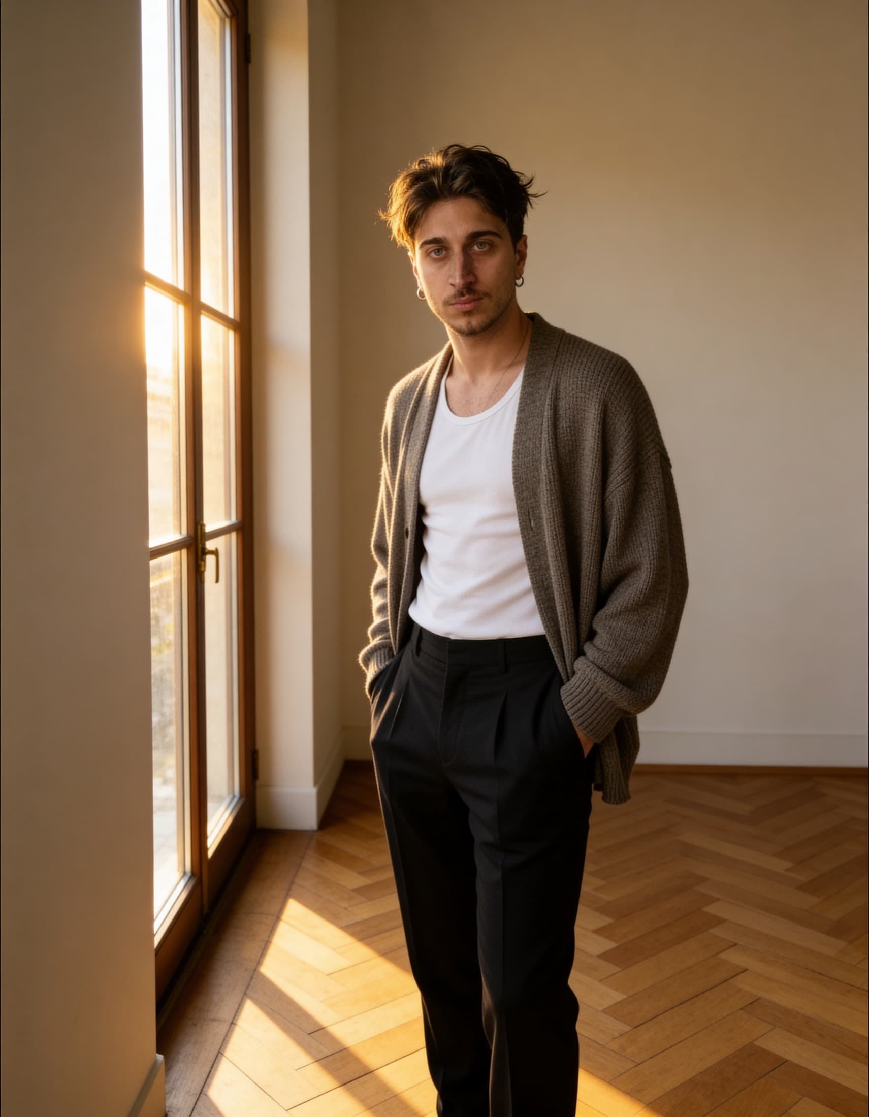 Filippo Canale portrait inside an editorial portfolio layout