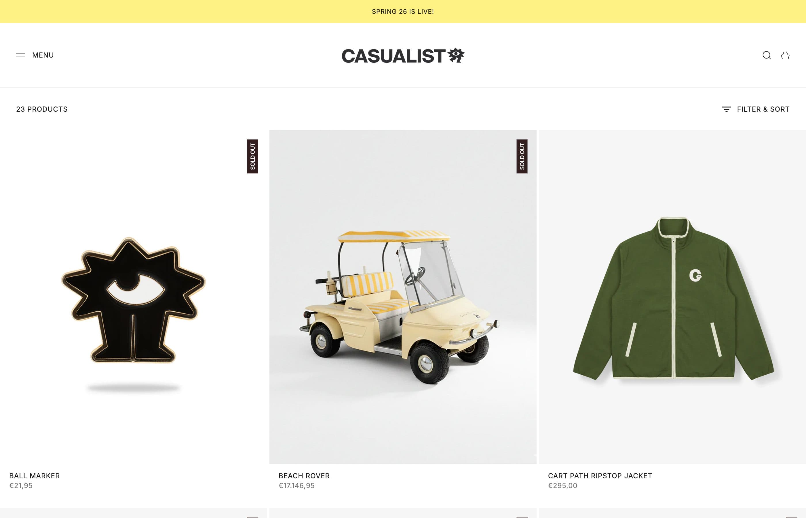 Casualist — screenshot principale