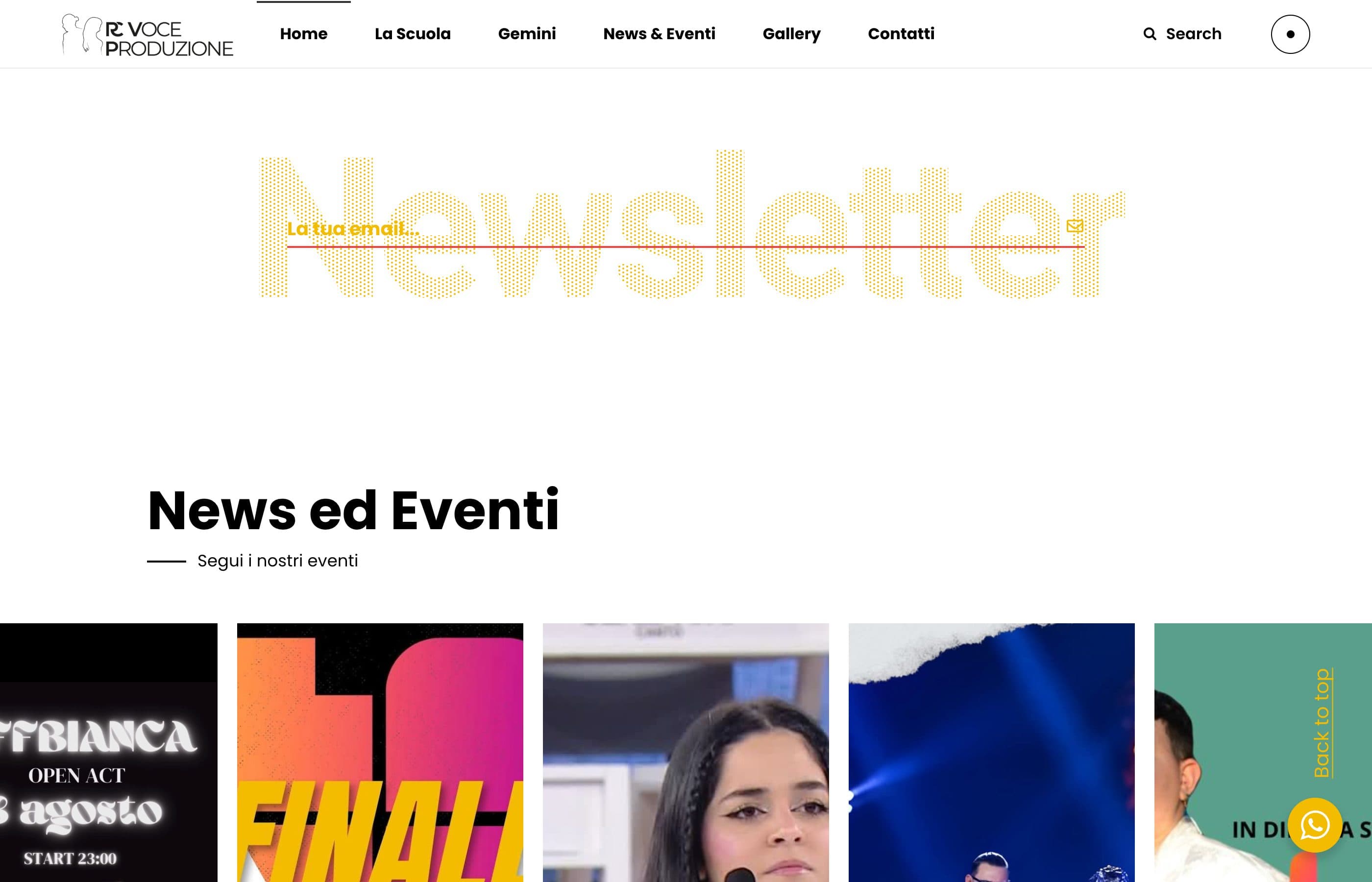 RC Voce Produzione — dettaglio