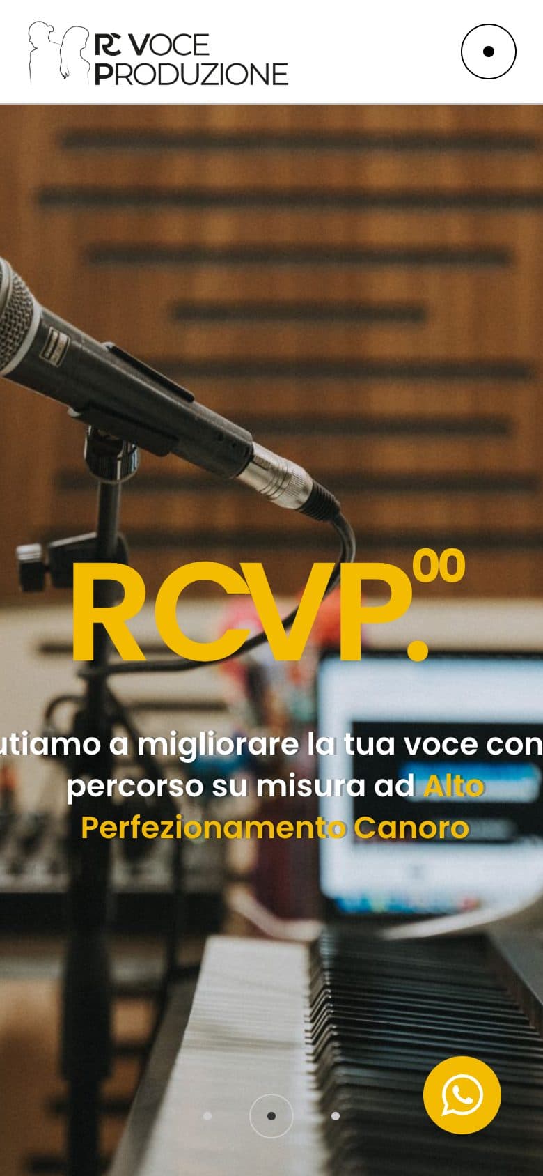 RC Voce Produzione — versione mobile