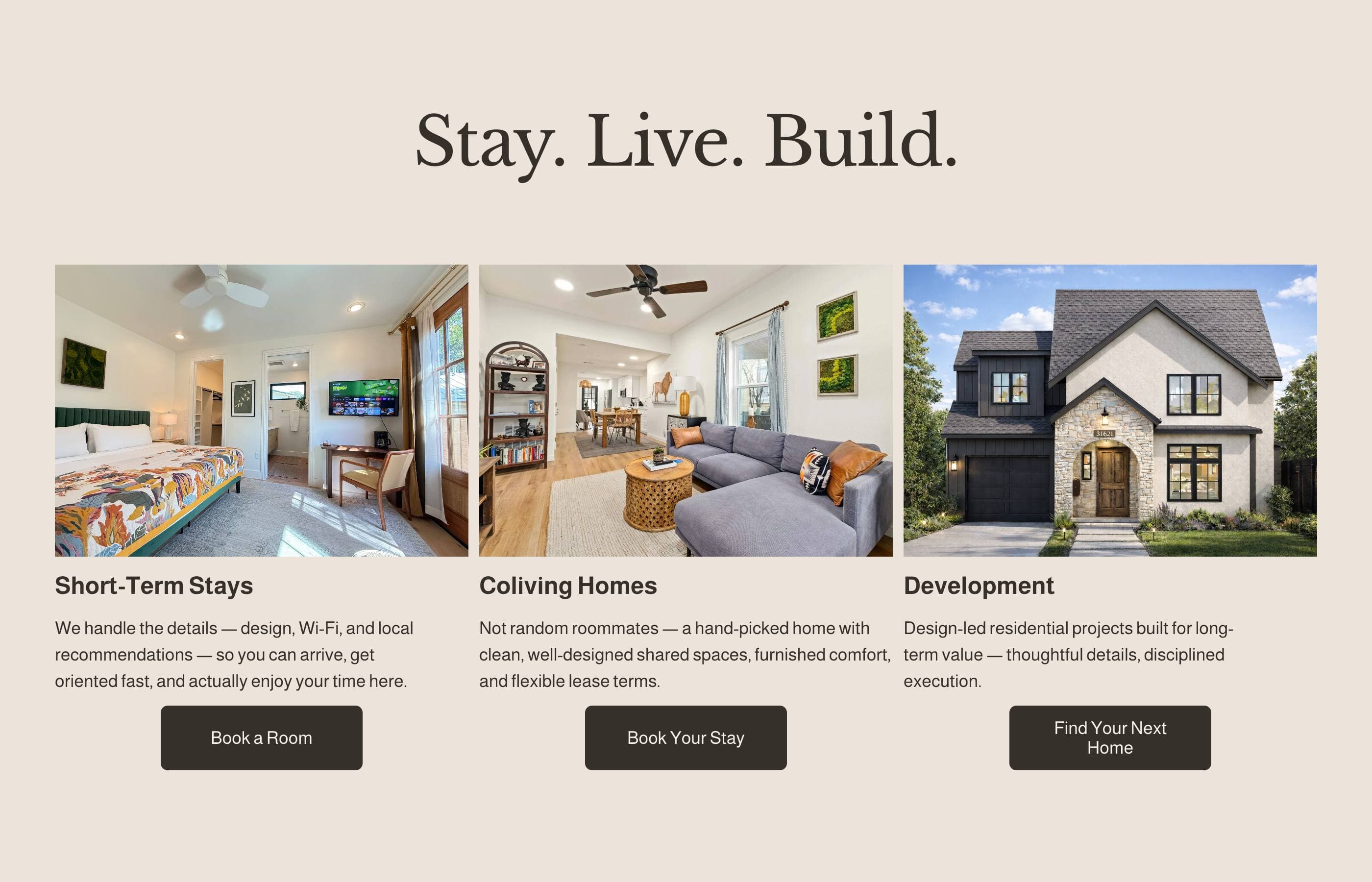 Weave Homes — screenshot principale
