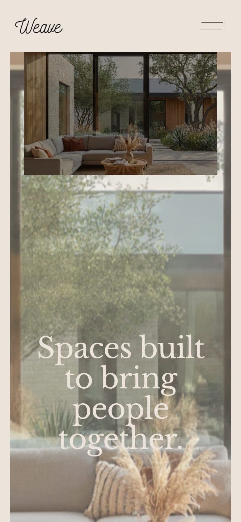 Weave Homes — versione mobile